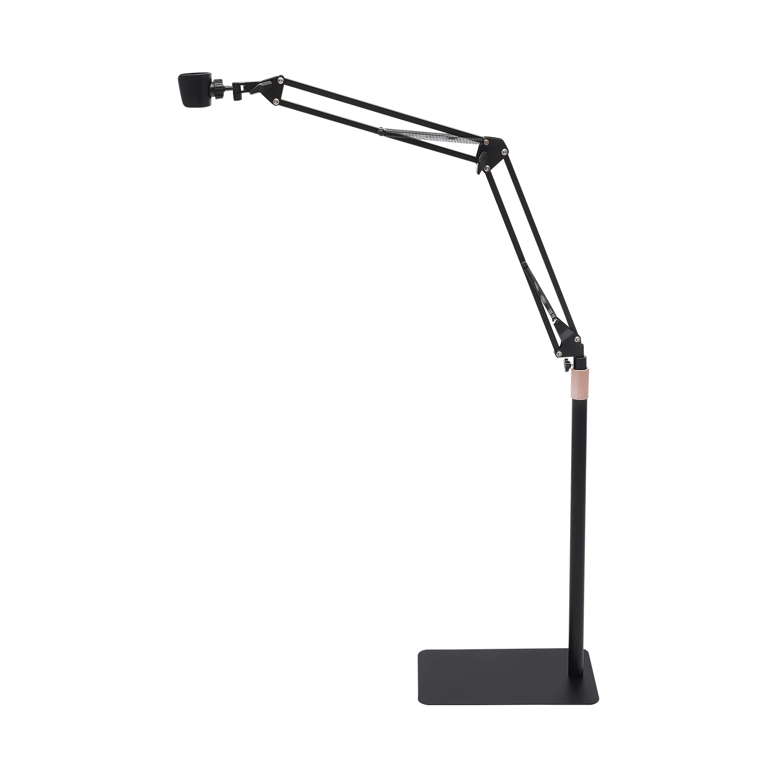 Haartrockner-Ständer, um 360 Grad drehbarer Fön-Halter, höhenverstellbarer Haartrockner-Rack mit schwerer Basis für den Heimsalon – Detail 1