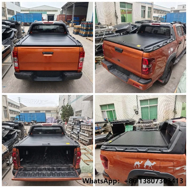 Manual Roll up Hard Tonneau Cover for Changan Hunter 2023-2025 Aluminum Retractable Roller Shutter Waterproof Locking Pickup