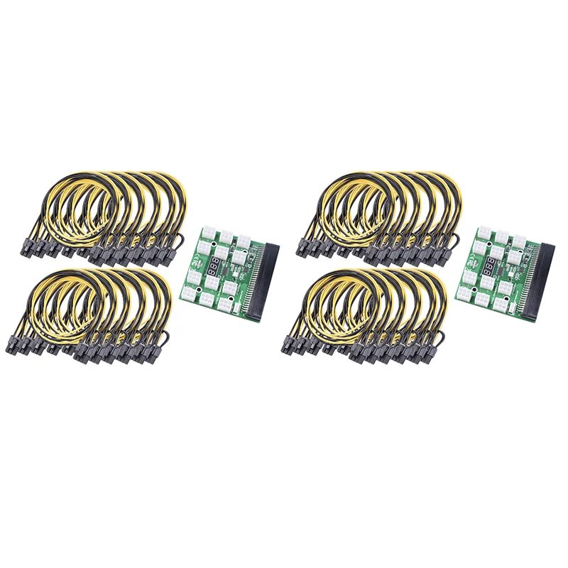 Power Conversion Board ,12 Ports Server Power Conversion Board 12 Stück 6-poliges Netz kabel mit Kippschalter