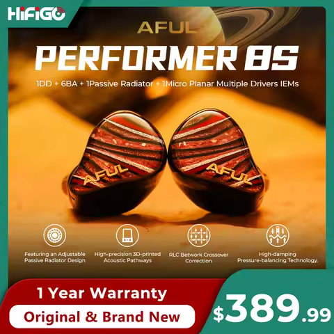 AFUL Performer 8S HiFi Earphones 1DD+6BA+1Passive Radiator+…