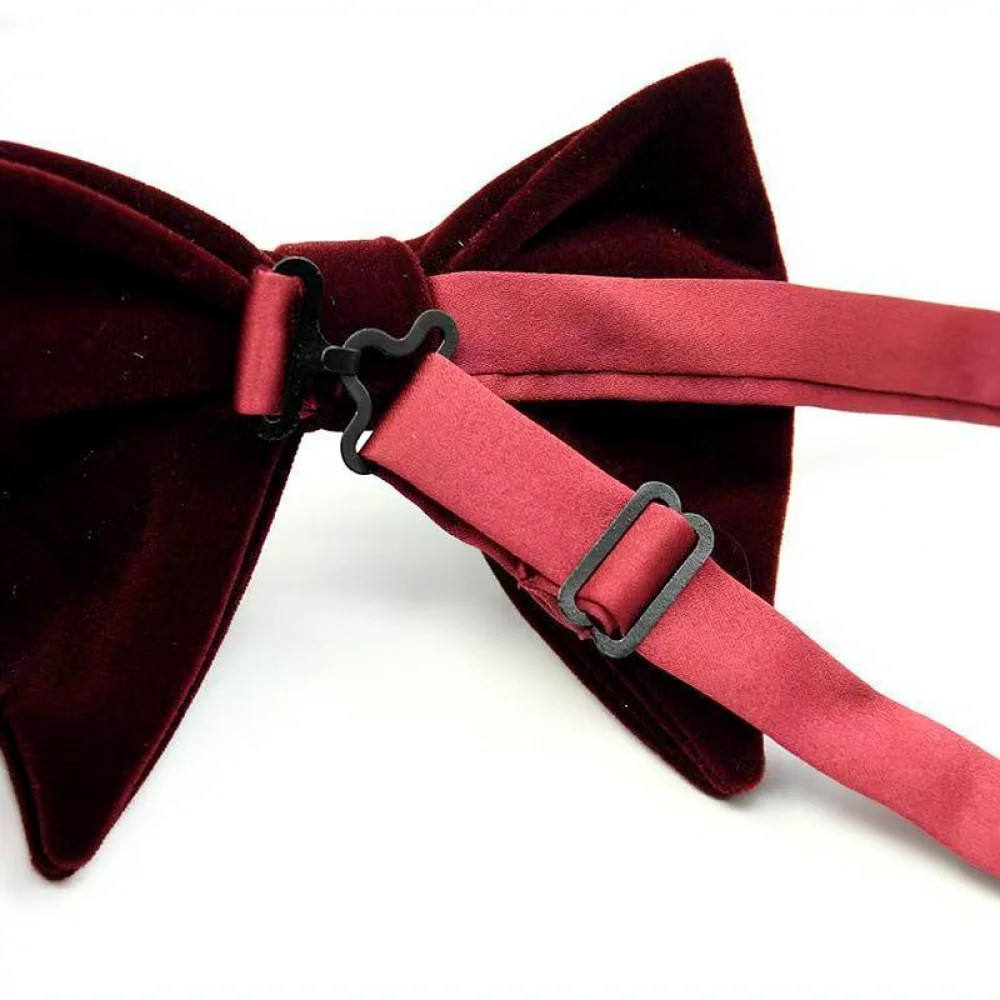 Gravata masculina de veludo re - Men Formal Wear Wedding Guest avaliação e preço