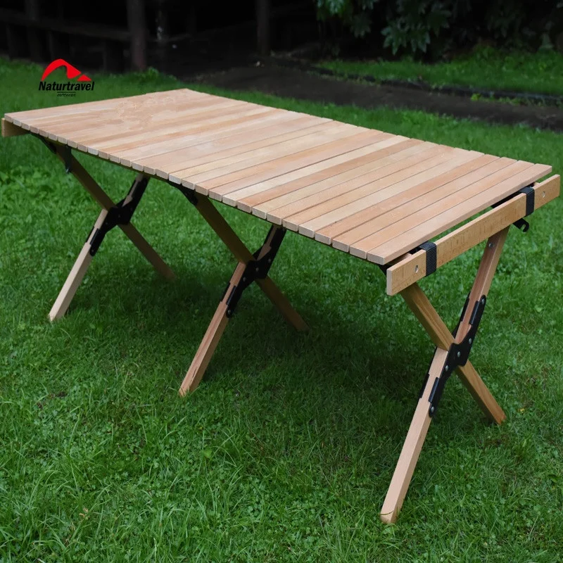 Camping Table Portable Picnic Table With A Carry Bag And Low Height Outdoor Foldable Wooden Table