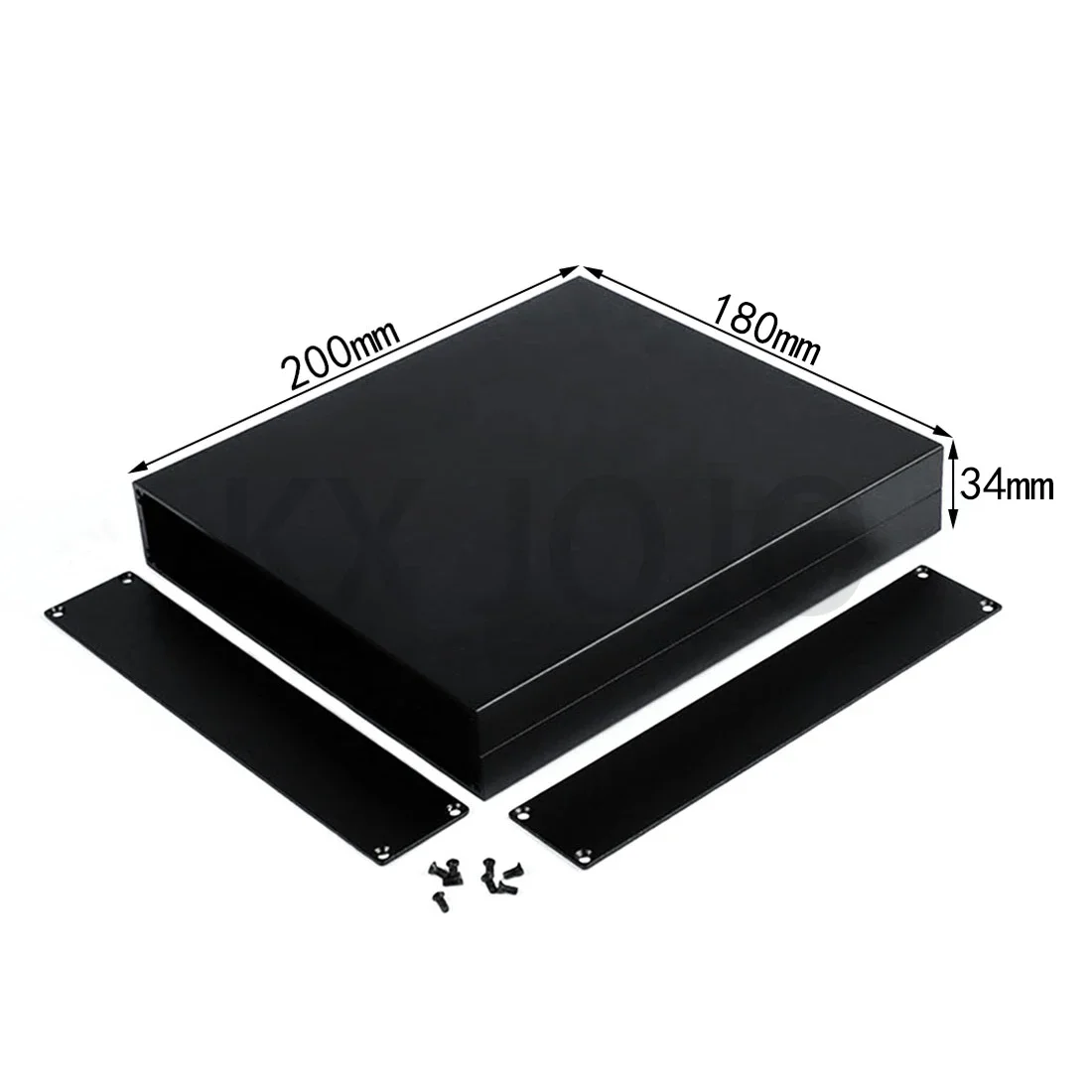 

Aluminum Enclosure 180*34*200mm Split Box PCB Black Instrument DIY Electronic Project Case DIY Power