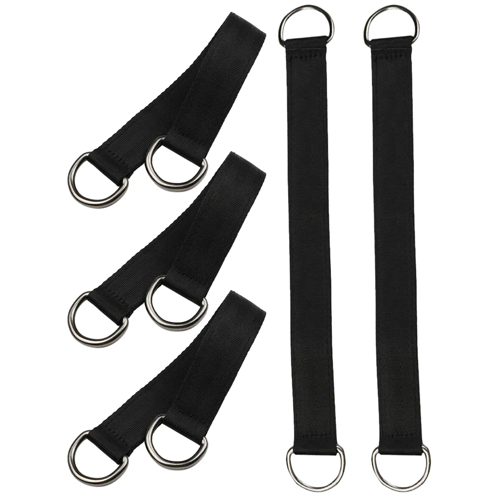 

5 Pcs Swing Connection Belt Hammock Strap For Trees Polyester Straps Lanyard Hook Heavy Accessories Limb Stainless Steel Rope