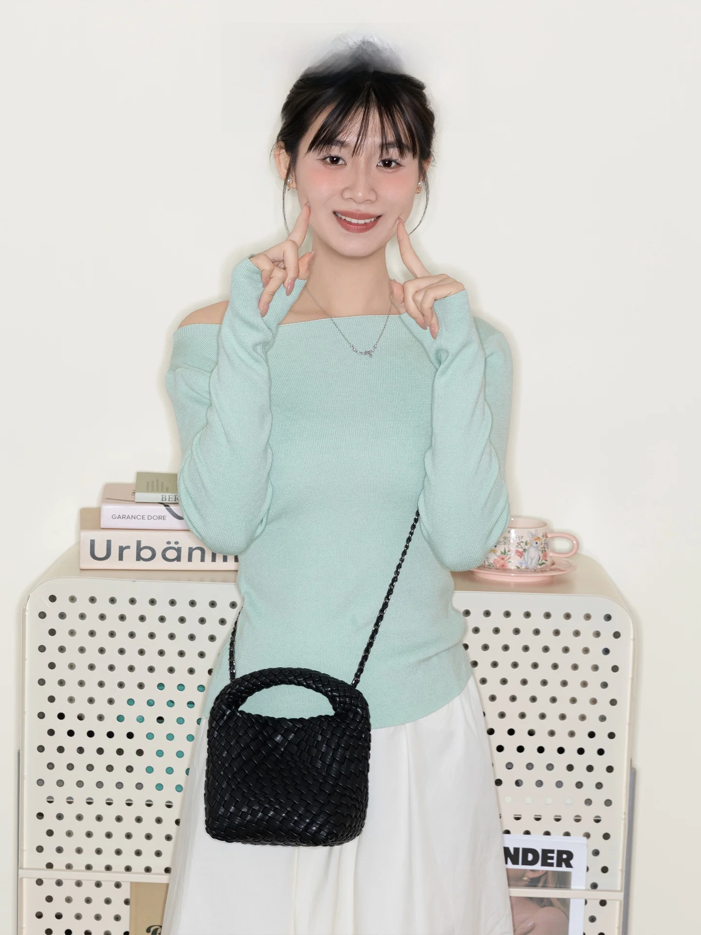 

Handwoven Bucket Bag Women's Handbag Crossbody Shoulder Bag Fashionable Durable Leather Chic Style Casual Everyday Bag