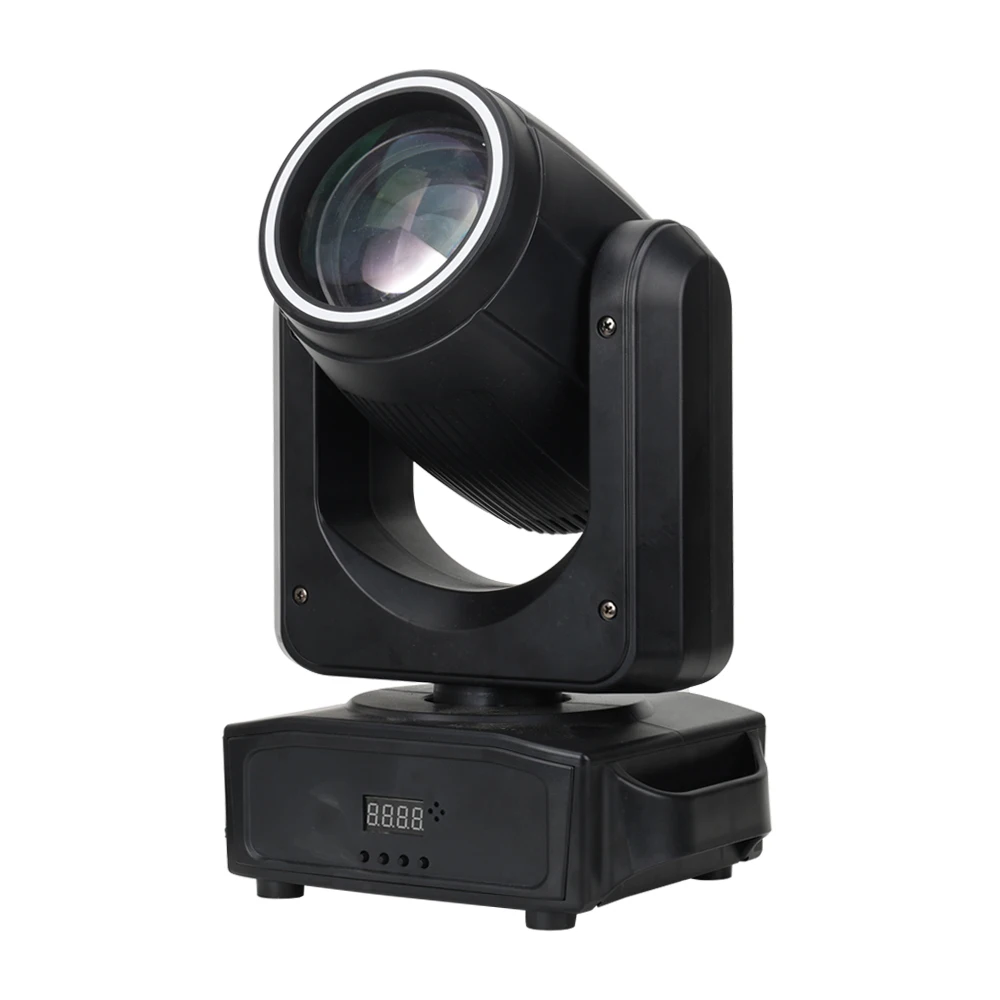 Mini 200W LED Beam Moving Head 6+12Prisms DJ Mobile Spot With Ring DMX512 Strobe Disco Stage Lighs For Party Nightclub Wedding