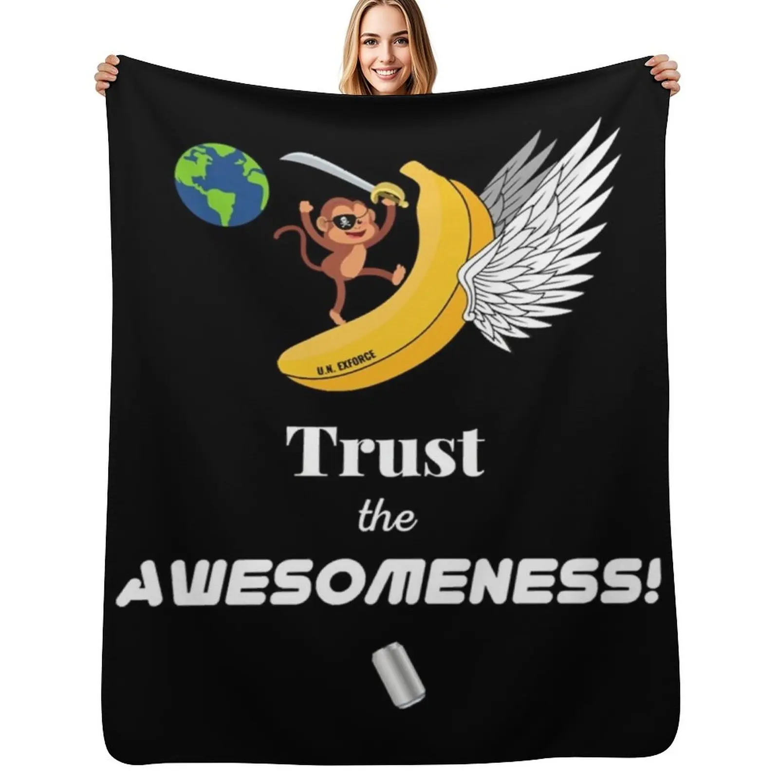 

Trust The Awesomeness! - Expeditionary Force - Skippy.Essential Throw Blanket for sofa Decorative Sofas Blankets