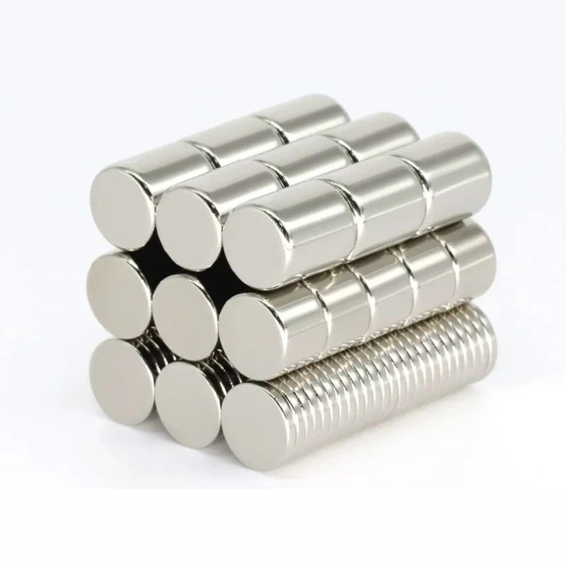 10pcs/lot Diameter 7 mm Thickness 1-10 mm N52 High-strength Small round Mini Cylindrical Magent Suitable for Refrigerator