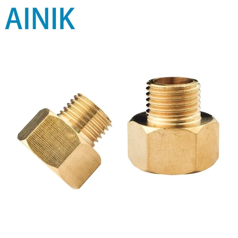 1PCS Male to Female Thread Brass Pipe Connectors Brass Coupler Adapter Threaded Fitting 1/8\