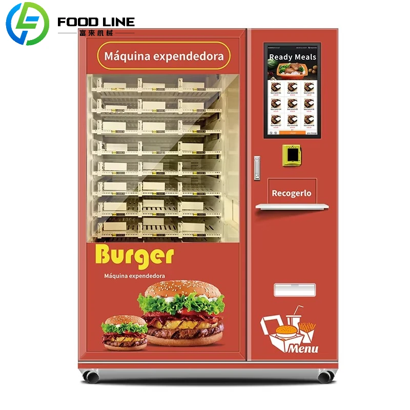 Fully Automatic Hot Food Vending Machine for Business Commercial Hot Meal Vending Machine Lunch Box Vending Machine Custom