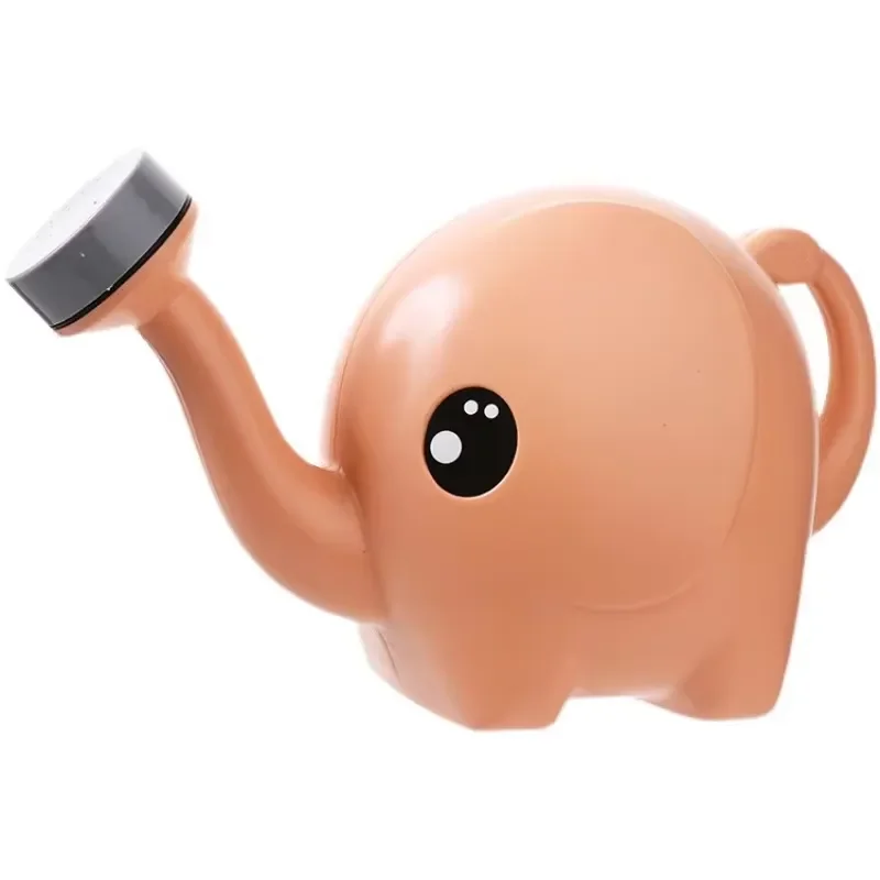 Cute Elephant Cartoon Plastic Watering Can 1.5-2L Durable Eco-Friendly Indoor Home Garden Plant Irrigation Tool