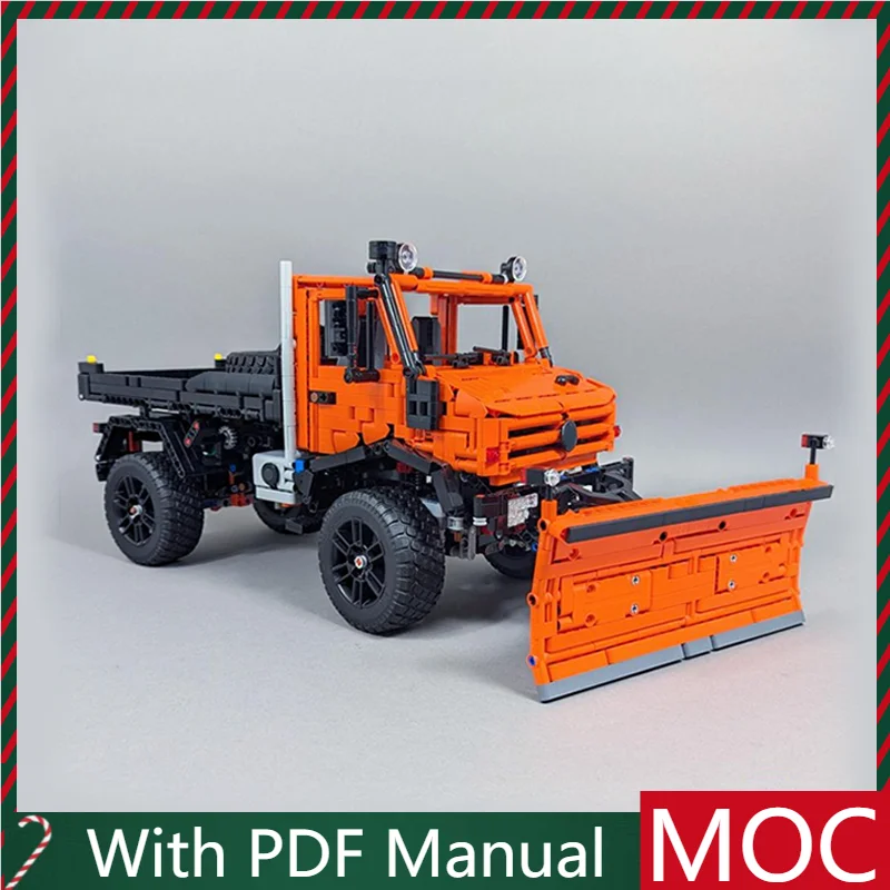 2789 PCS MOC Orange Unimog off-road vehicle Model Modular DIY Building Blocks Kids Assembly Display Toys Festival Surprise Gift