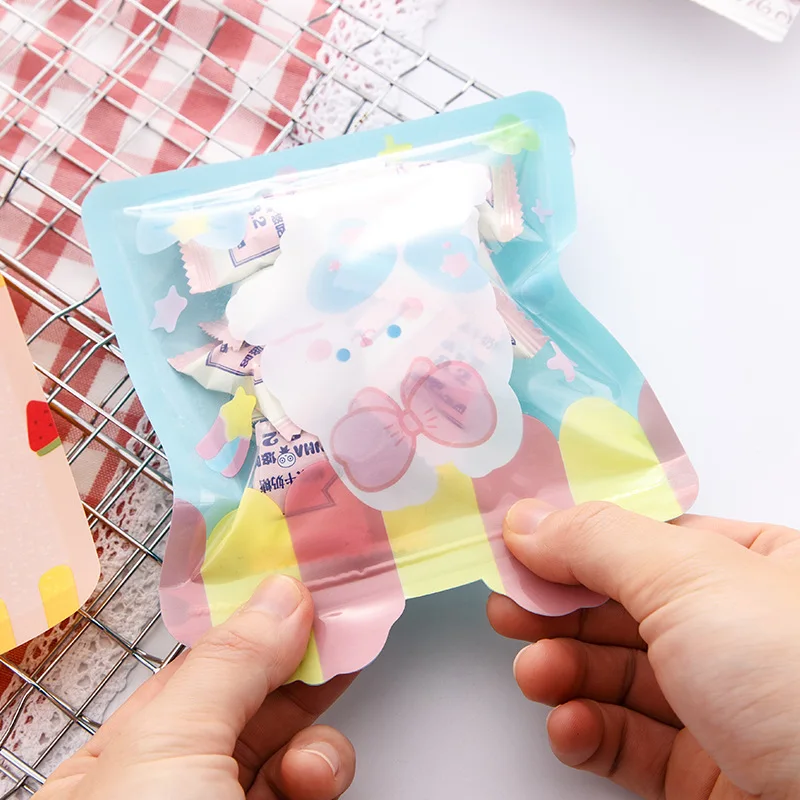 Imagem -03 - Stobag Snacks Portable em Plastic Self-sealing Bags Candy Pouch para o Dia dos Namorados Baby Shower Kids Birthday Party Gift Bags