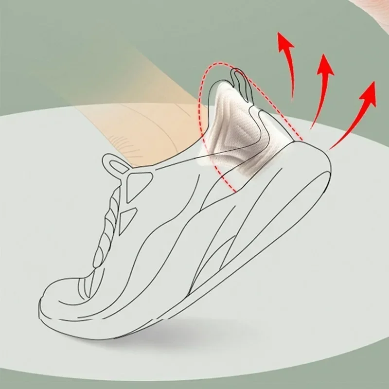 サンダーヒールパッド,スポーツシューズ用,靴の中敷き,背中のステッカー,調整可能なハーフソール,フットパッド,クッションの挿入