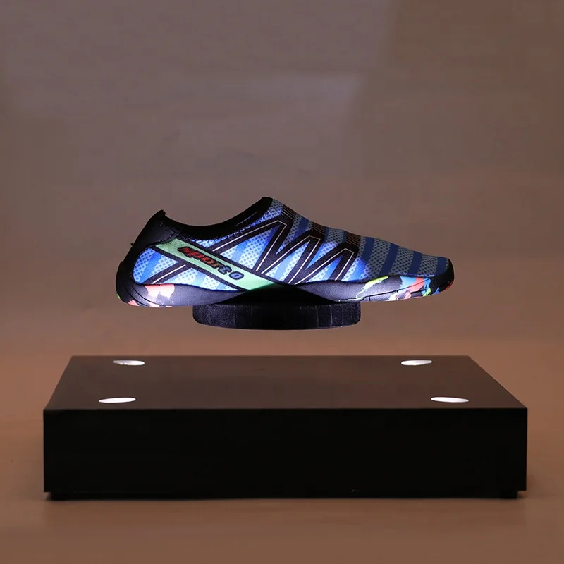2kgs  Load Modern Design Shoes Retail Store Supermarket Makeup Table Magnetic Levitation Shoe Display