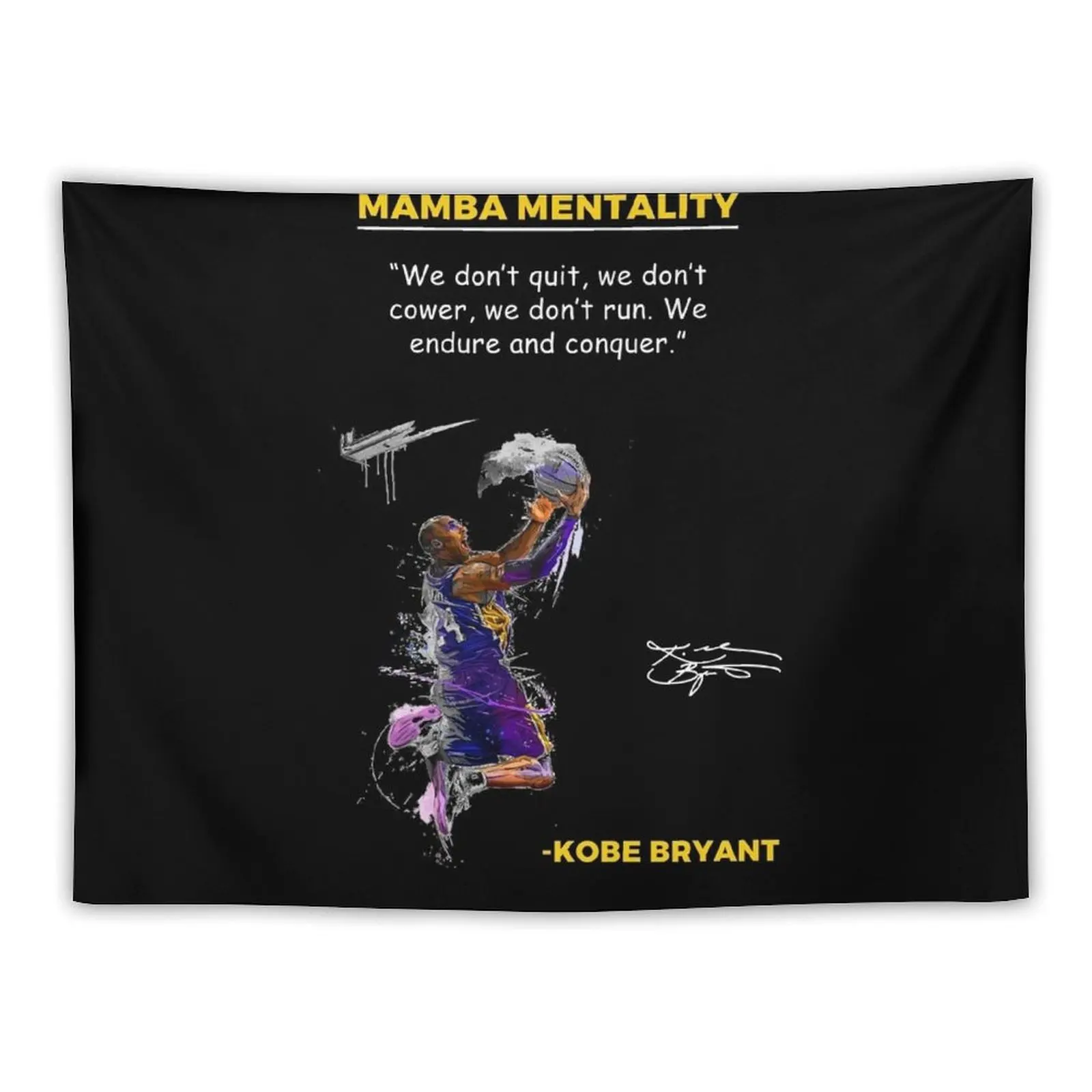 Mamba Mentality Tapestry Room Decor Korean Style Room Decor For Girls Room Decorations Decore Aesthetic Tapestry