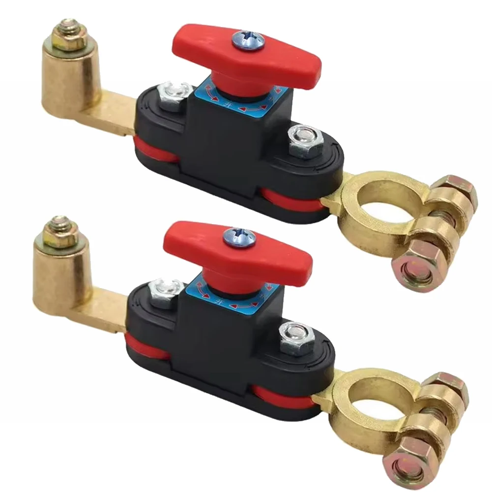 12V 24V Car Battery Disconnect Switch Two Way Joint Can Rotate Disconnect Switch Anti-Power Off Leakage Circuit Breaker