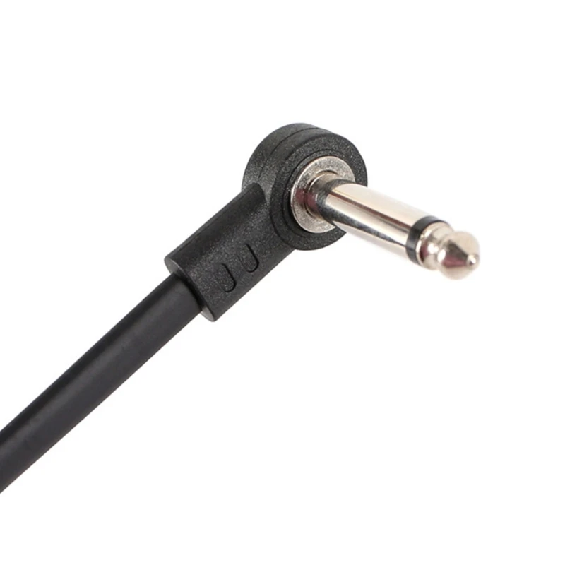 Space Saving Guitar Patches Cables Plastic and Metal Texture for Pedalboards