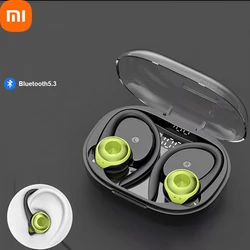 XIAOMI Беспроводные наушники-крючки Bluetooth5.3 Наушники Hi-Fi Звук Наушники Спортивные игры Водонепроницаемая гарнитура с микрофоном Светодиодный дисплей