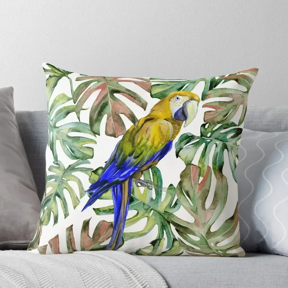 

PARROT IN THE JUNGLE Throw Pillow Cushions For Sofa Christmas Pillow Covers pillow