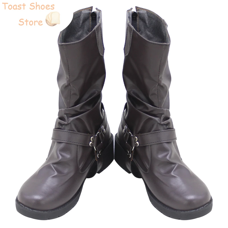 Game Twisted Wonderland Ruggie Cosplay Schoenen Pu Leren Schoenen Kostuum Prop Halloween Carnaval Laarzen Cosplay Rekwisieten