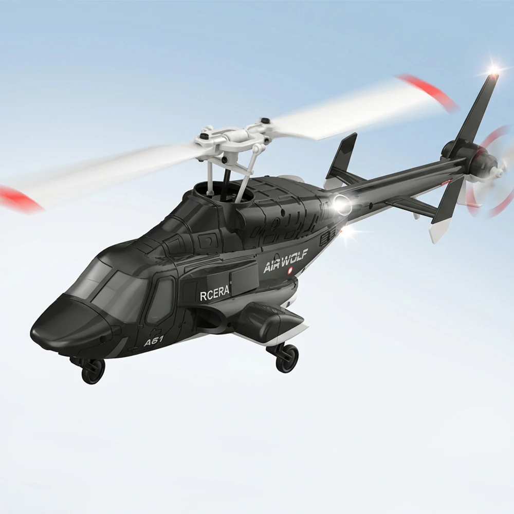 

RC ERA New A61 RC 1/52 Simulation Airwolf 4-channel 6-axis Drop resistant Helicopter Remote Controlled Adult Children's Toy