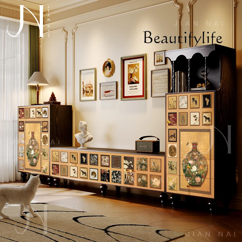 

R Accent Luxury Living Room Cabinets Display Nordic Corner Storage Cabinets Drawers Curio Craft Armoires De Salon Home Furniture