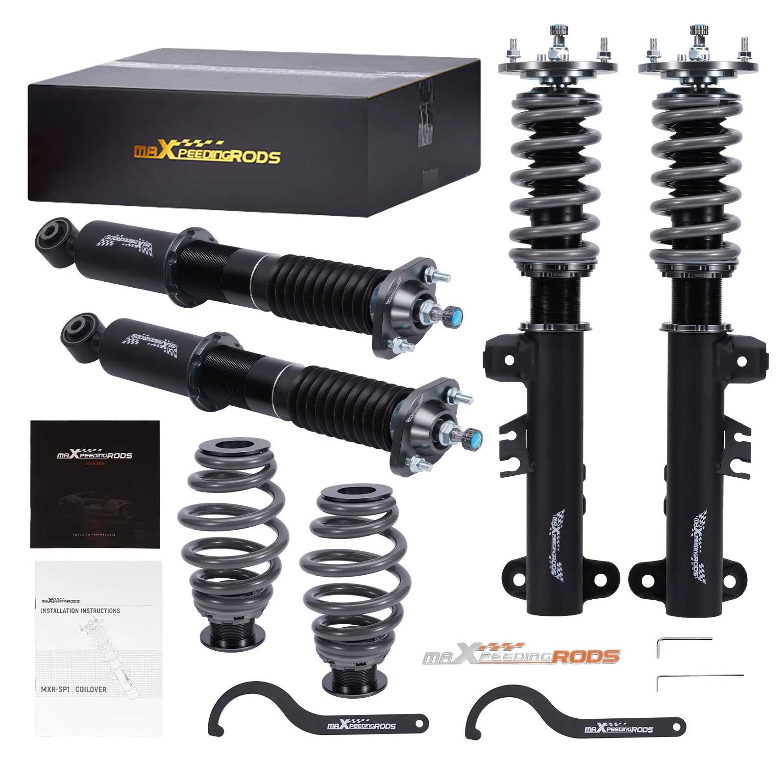 

MaXpeedingrods Coilover для BMW E36 3 серии 318i 323i 325i 328i 325is 318tds гоночные Coilover Комплекты Подвески