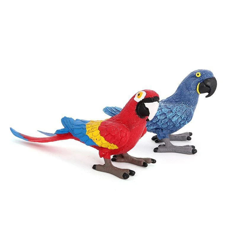 Simulated Macaw Model Desktop Parrot Ornament Home Bird Decoration craft