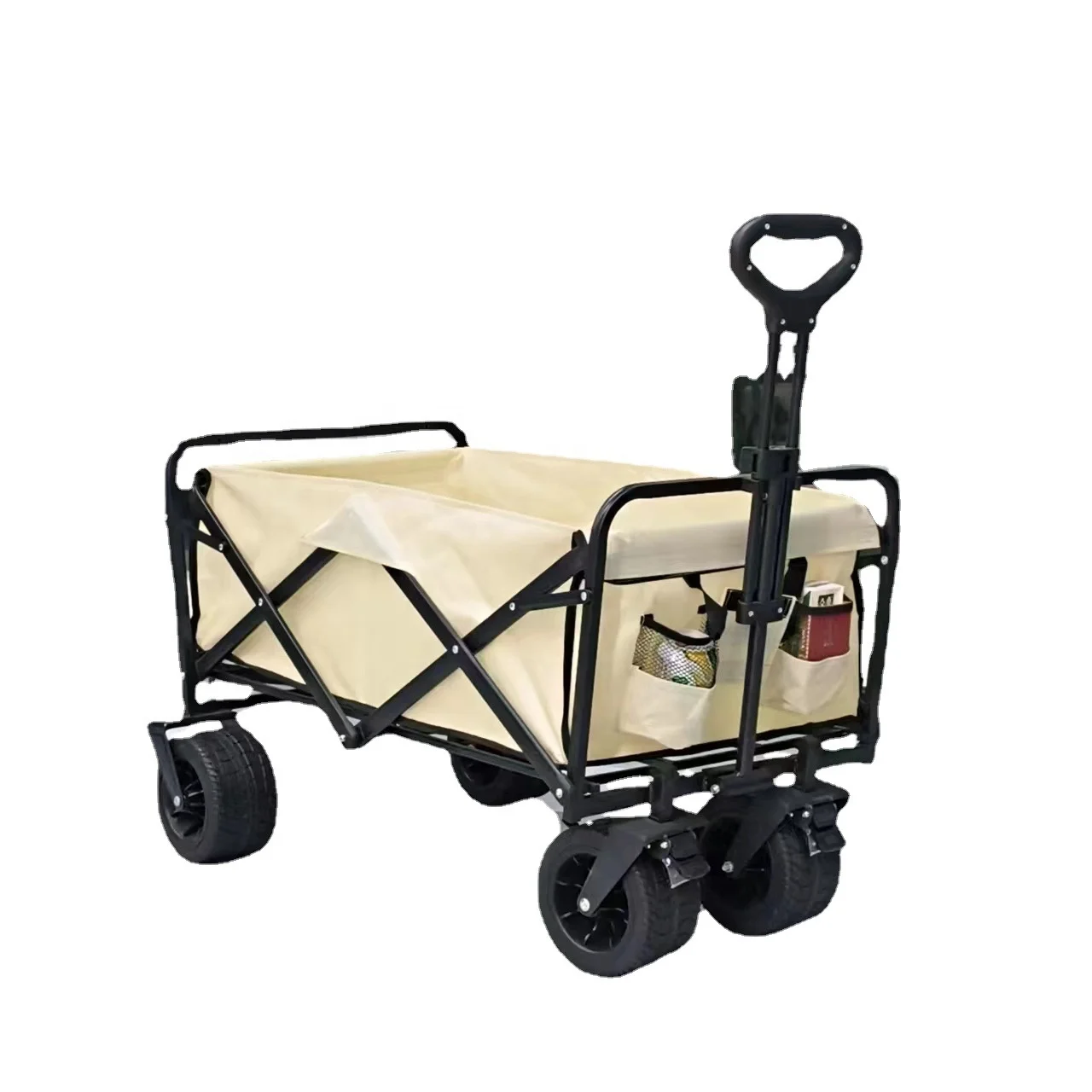 Heavy Duty Vagon Plegable Foldable Camping Cart For Beach Picnic Garden Cart Trolley For Shopping Storage OEM Customizable
