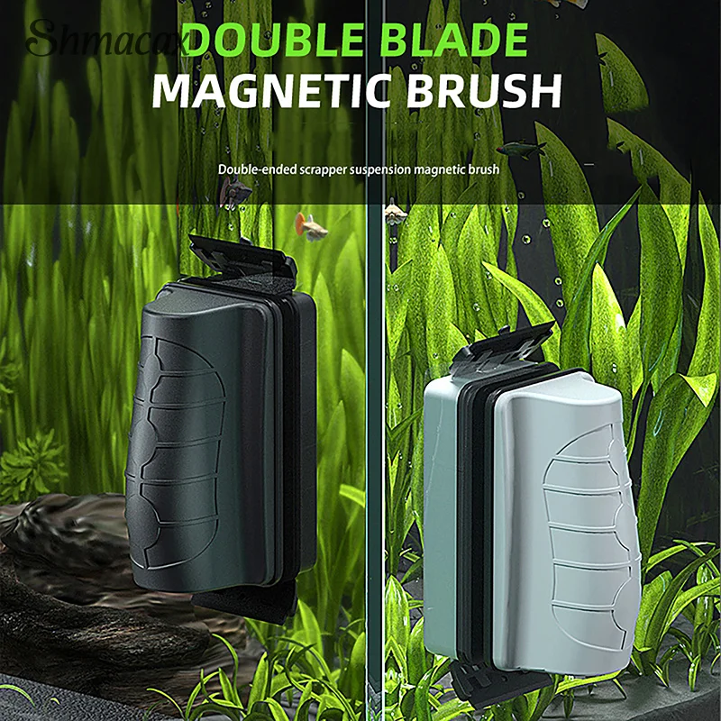 

Magnetic Aquarium Fish Tank Brushes Glass Window Algae Scraper Cleaner Aquascaping Cleaning Tool Aquarium Accesorios