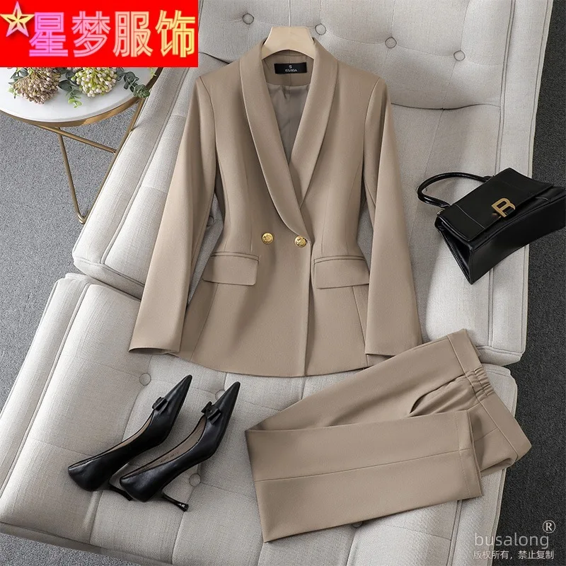 Autumn and Winter Long Sleeves Business Wear Suit Graceful and Fashionable Formal Suit Jacket Business Manager Work Clothes Fema