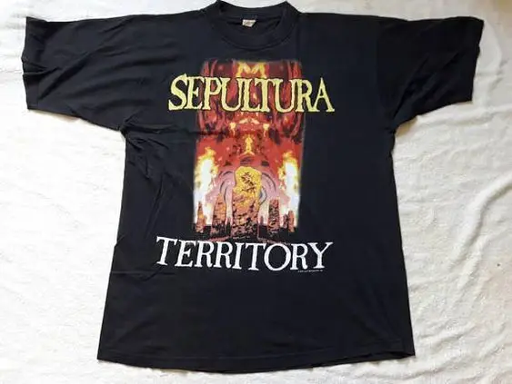 Vintage 90S Sepultura 1991 Band Black T-Shirt Unisex S-5XL VM612