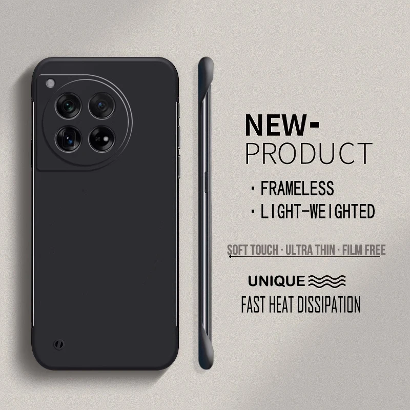 Frameless Hard PC Matte Phone Case For Oneplus 12 12R 11 11R 10T 10R 10 9R 9RT 8 9 Pro 8T Pro Protective Bumper Shell Cover