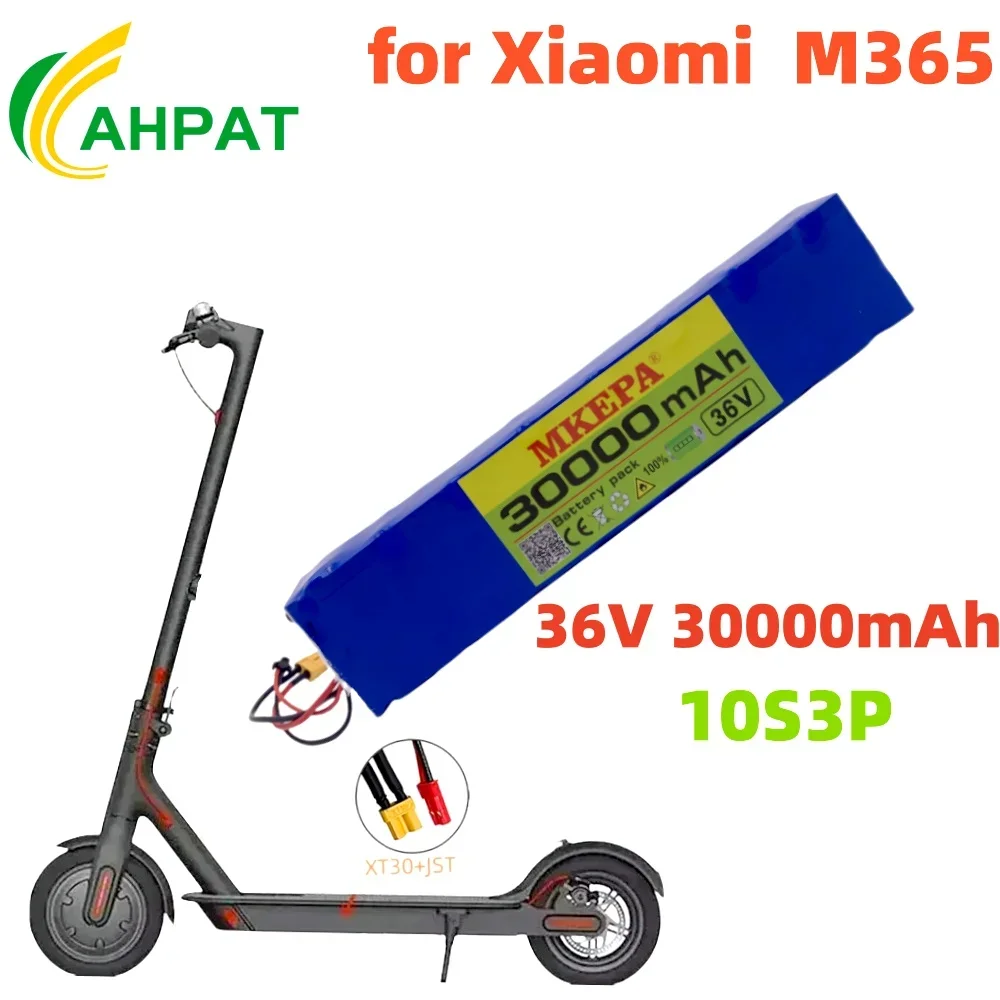 

100% 36V 30Ah Scooter Battery Pack for Xiaomi Mijia M365 36V 100000mAh Battery pack Electric Scooter BMS Board for Xiaomi M365
