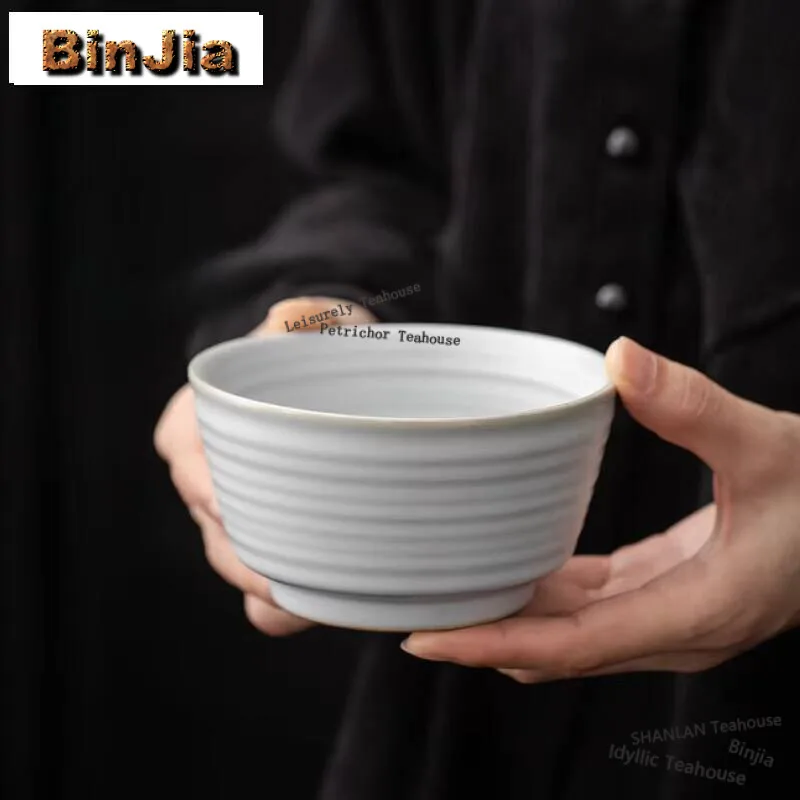 350ml Coarse Pottery Handmade Tea Washing Household Small Size Jianshui Creative Tea Wash Bowl Writing-brush Washer Chaxi Crafts