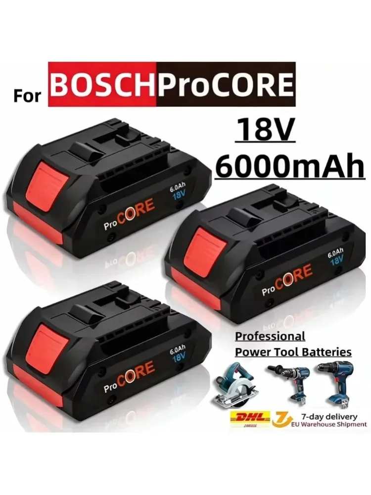 Für Bosch Professional 18V 21700 6,0Ah Lithium-Akku ProCORE 18V Ersatzakku mit BMS BAT609 BAT618 Geeignet für Elektrowerkzeug-Schraubendreher