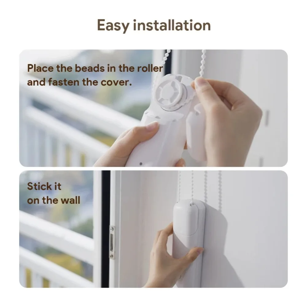 Bluetooth Smart Roller Blind Curtain Robot Type C Port Use for Tuya Smart Life Remote Control Google Alexa Siri Voice Control