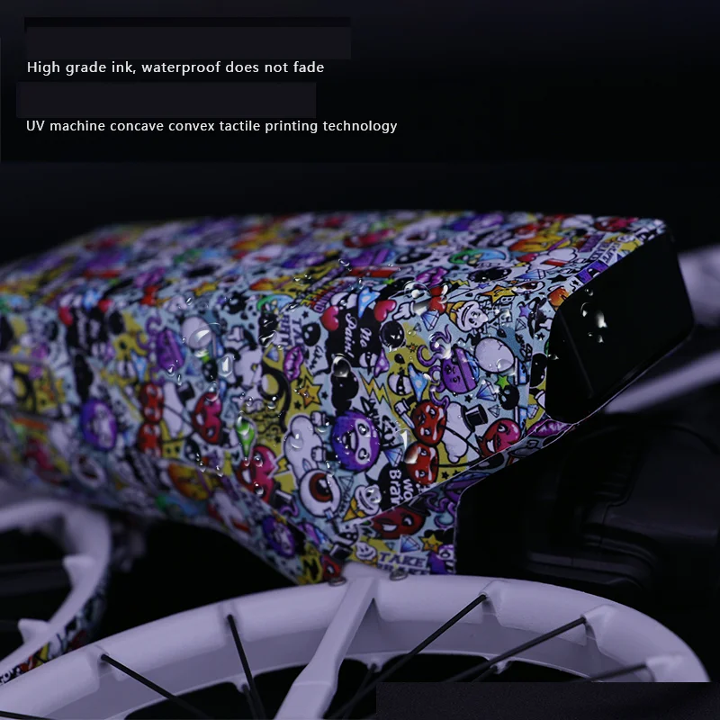 Per DJI FLIP Drone RC2 Adesivo per telecomando Pellicola protettiva in PVC Decalcomanie antigraffio Pelli Refit personalizzato Flip Accessorio