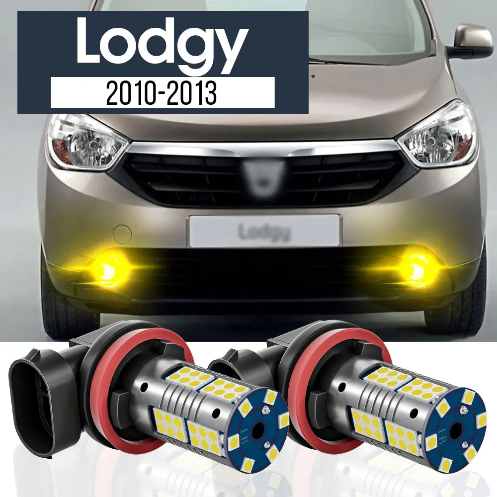 

2pcs LED Fog Light Lamp Blub Canbus Accessories For Dacia Lodgy 2010 2011 2012 2013