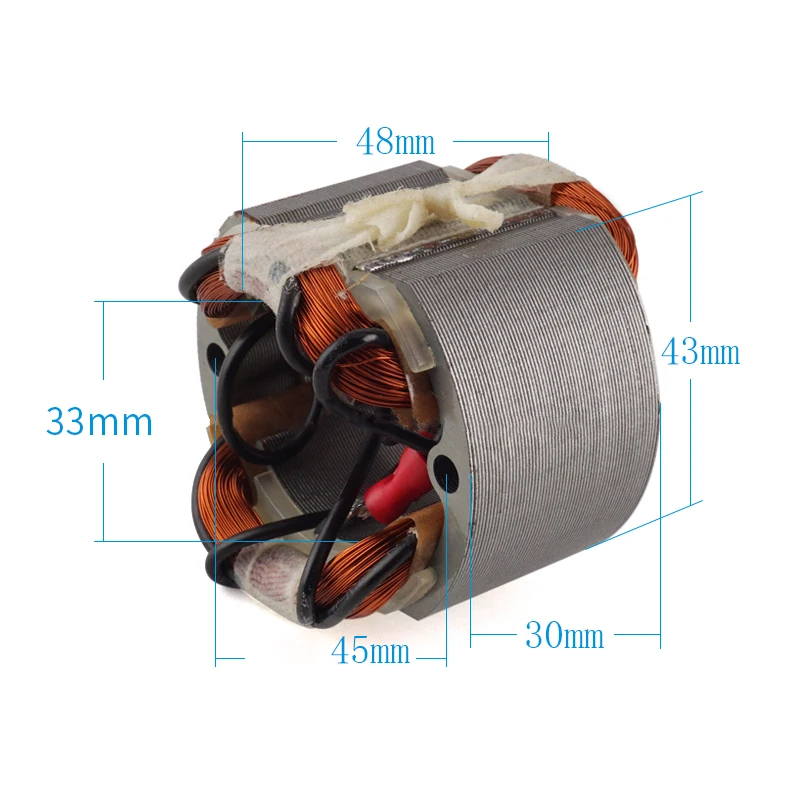 AC220-240V Accesorios del estator de la armadura para Makita 9035 Sander Piezas de repuesto de la bobina del estator del ancla del rotor de la armadura