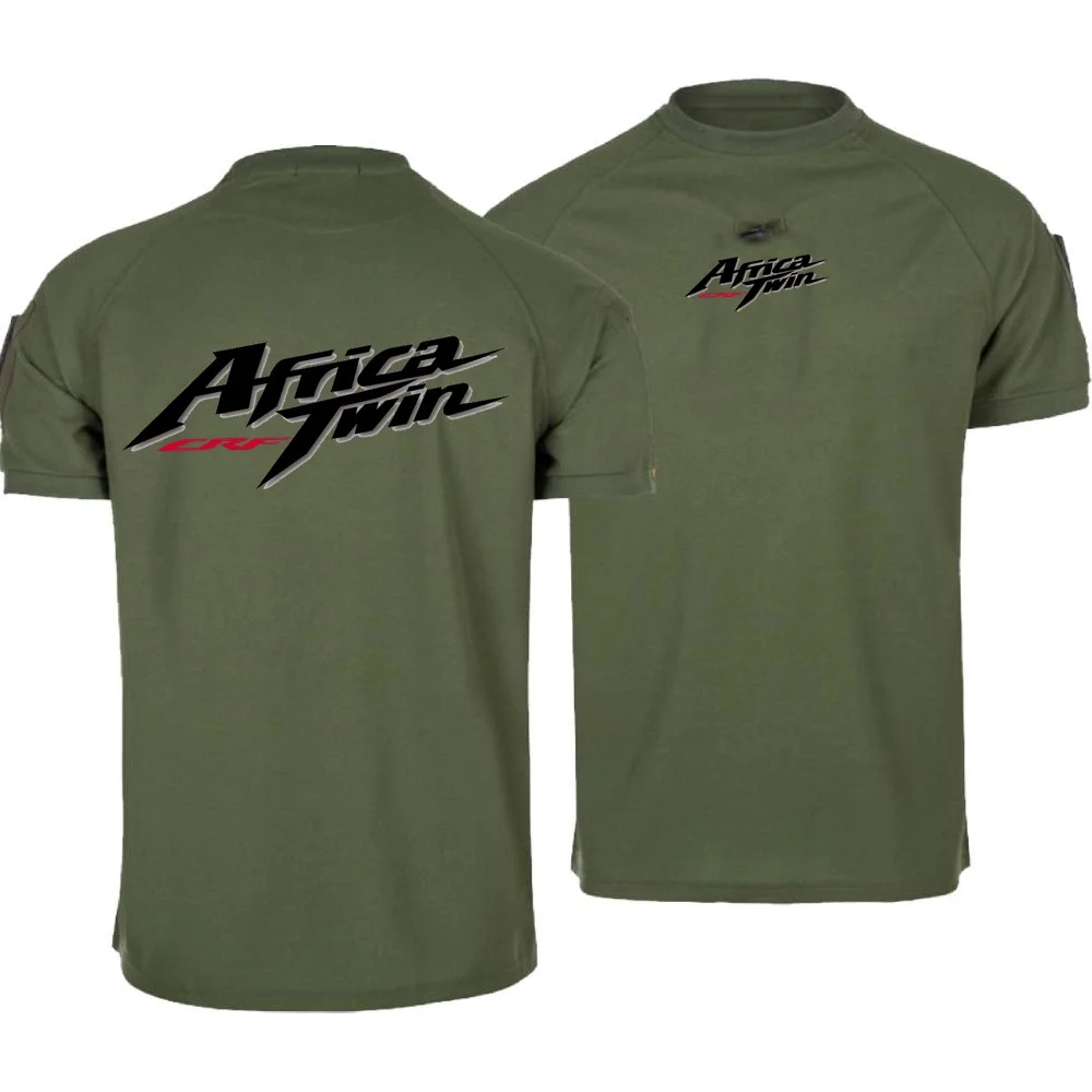 

Men Military Tacitcal O-Neck Shirts T-Shirts Male Breathable Tactical Tshirt Africa Twin Crf Tshirts Motocycles Tops Youth Tee