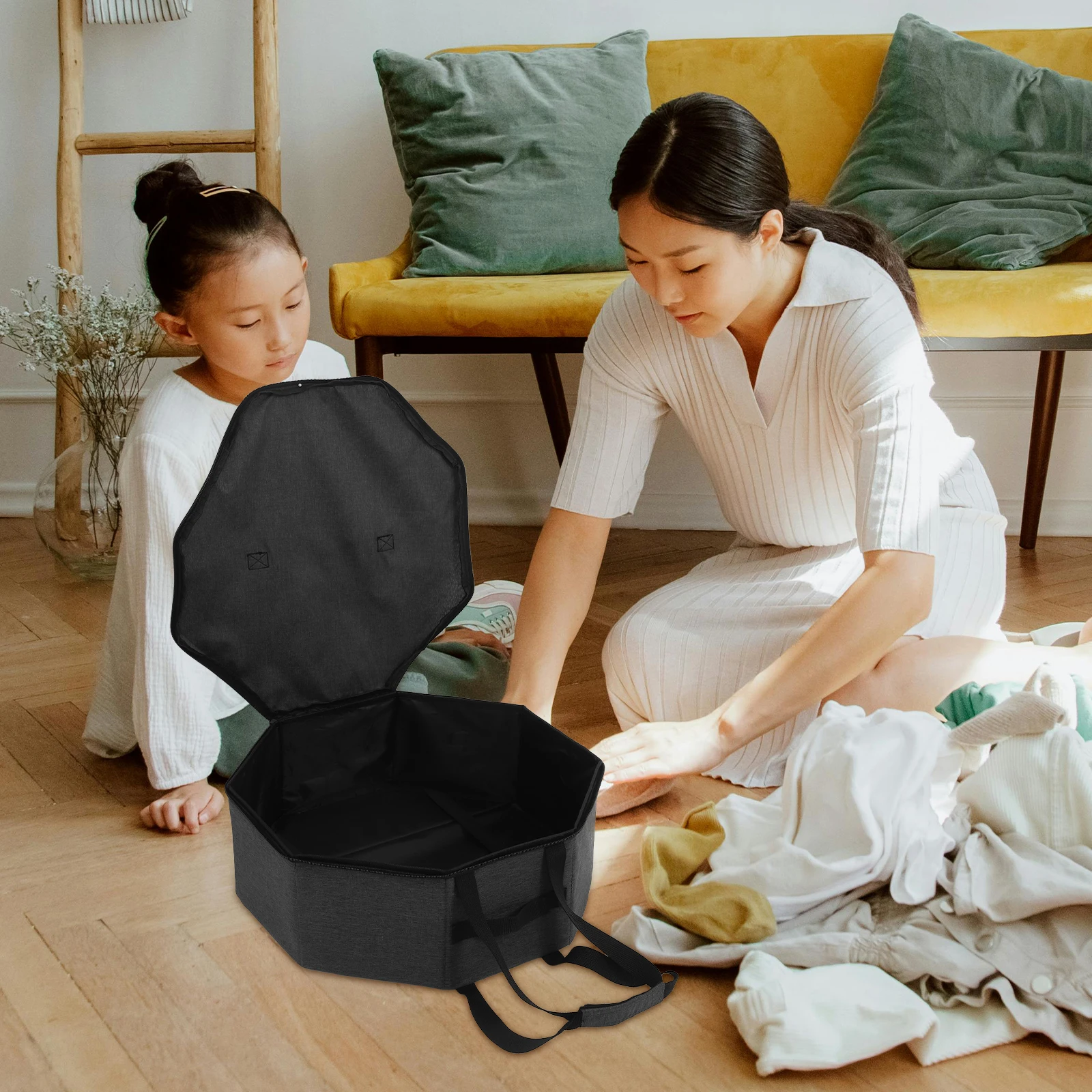 

Hat Bag Large Capacity Foldable Travel Case for Baseball Caps Cowboy Hats Cloth Carrier Unisex Storage Solution Lightweight