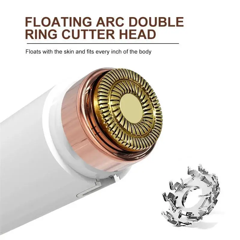 2-in-1 مزدوج الرأس المرأة ماكينة حلاقة أداة قص الحواجب الكهربائية الحاجب التشذيب سكين الحاجب التشذيب القلم