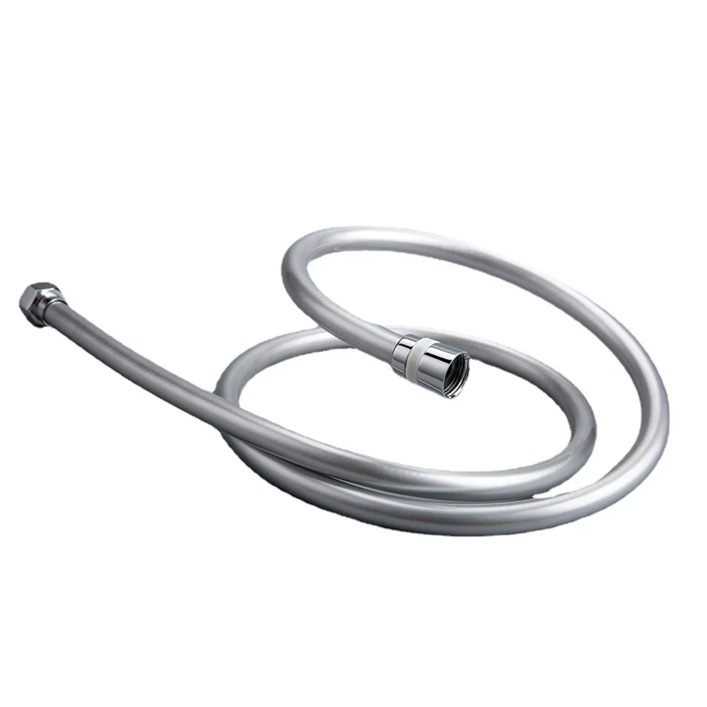 

Silver PVC Shower Hose Plumbing 1.5m 2m Bathroom Hand Accessory for Explosion-proof Pipes High Quality