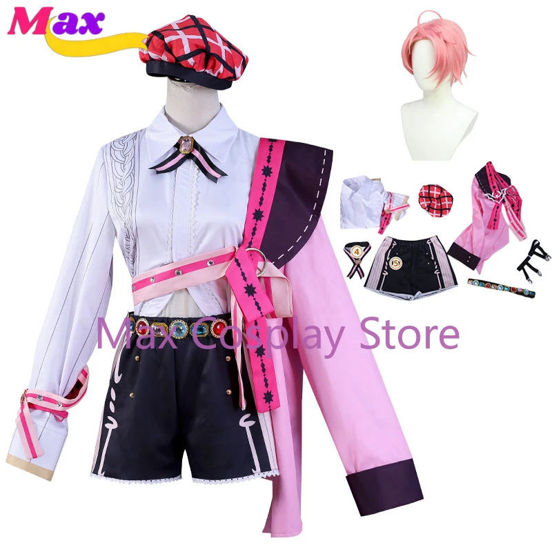 

Max Game Aster Cosplay Costume Wig Halloween Carnival Party Suit Women Uniforms Comic Con Role Play Outfits