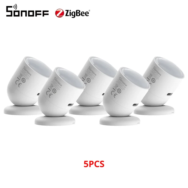 SONOFF-Zigbee Sensor de Presença Humana, SNZB-06P, Sensoriamento de Luz, Smart Home Automation, Suporte Google Alexa, 1-5Pcs