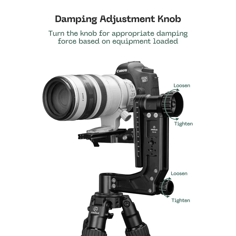 PG-0 360 Degree Panoramic Universal Joint Tripod With 1000Mm Lifting Range Aluminum Alloy Sports Bracket