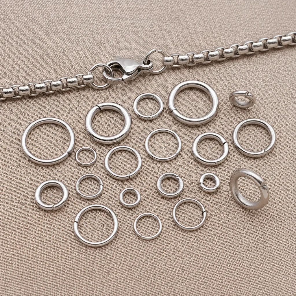 50 Stück 4-10mm Edelstahl Spaltringe Offene Einzelschlaufen Verbindungsringe für DIY Schmuckherstellung Armband Zubehör – Detail 20