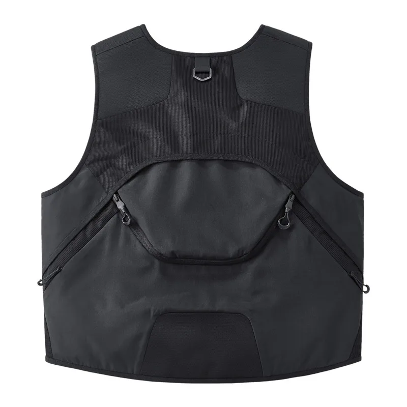 HKSH Spring Summer New Men Trendy Deconstructed Multi-Pocket Dark Vest Functional Outdoor Waistcoat Ins Spliced Techwear HK16620